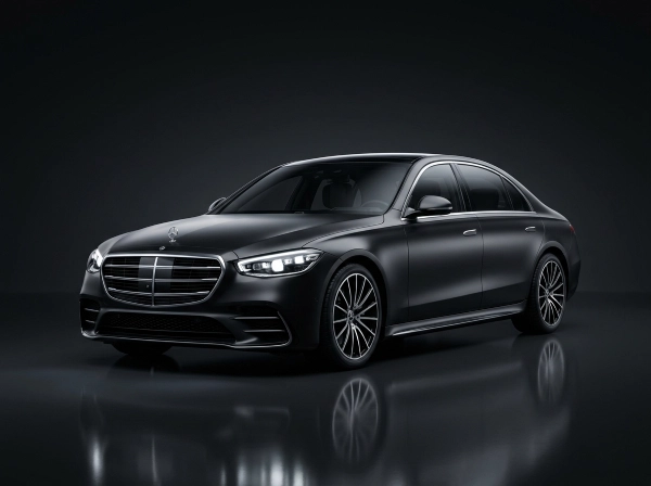 Mercedes S-Class chauffeur car — The executive flagship.